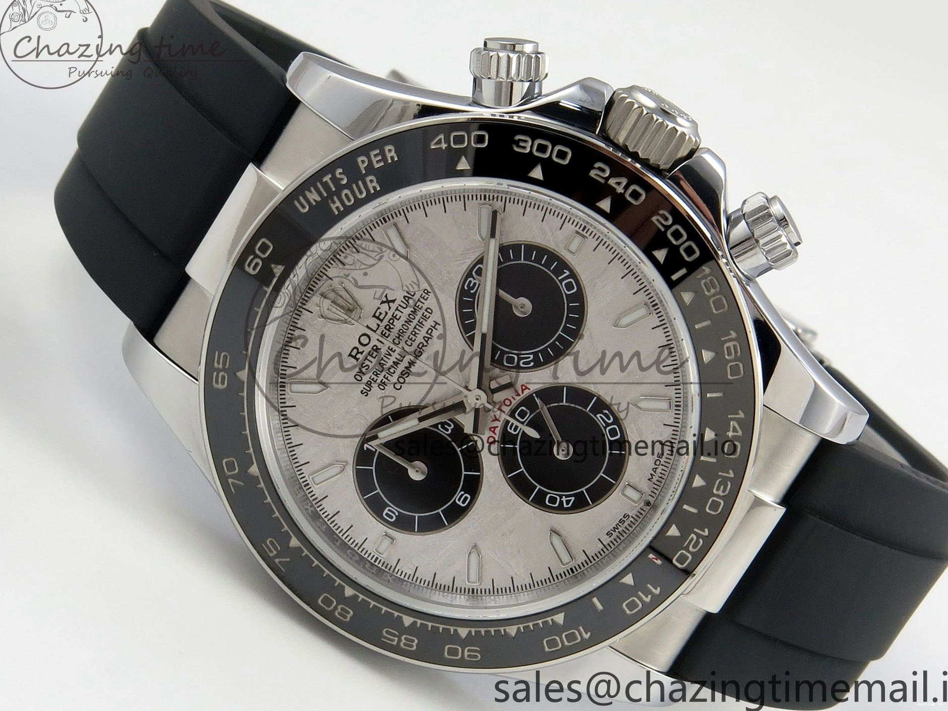 1223 UrbanStyle Daytona 126519 Gain Weight SWF 1:1 Best Edition Meteorite Dial Sticks Markers on Oysterflex Strap SH 153